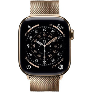 Apple Watch Series 11, Cellular, GPS, 42mm Carcasa Gold Titaniumm, Gold Milanese Loop