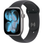 SmartWatch Apple Watch Series 11, Cellular, GPS, 46mm Aluminium Space Grey, Black Sport Band - M/L