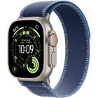 SmartWatch Apple Watch Ultra 3, Cellular, 49mm Carcasa Natural Titanium, Blue/Bright Blue Trail Loop - S/M