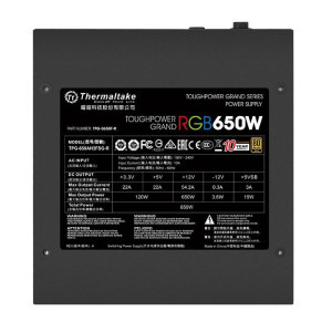 Thermaltake Toughpower Grand, 80+ Gold, 650W, RGB
