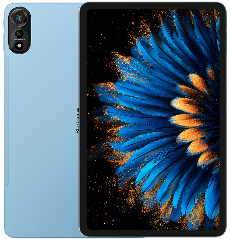 Tableta Blackview Mega 2, 12 inch Multi-touch, Cortex A75 Octa Core 1.6GHz, 12GB RAM, 256GB flash, Wi-Fi, Bluetooth, GPS, LTE, Android 15, Ice Blue