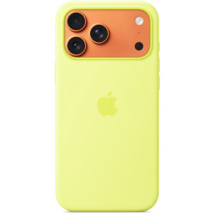 Apple Protectie pentru spate, material silicon pentru iPhone 17 Pro, culoare Neon Yellow
