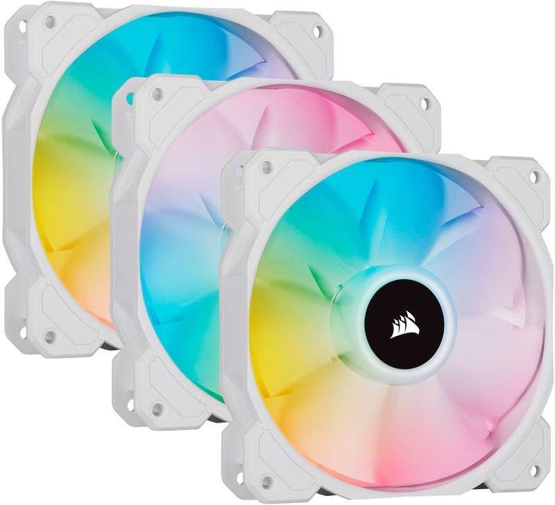 Ventilator / radiator Corsair iCUE SP120 RGB ELITE White Performance 120mm Triple Fan Kit