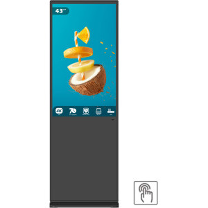 EVOBOARD Totem interior, interactiv 43" cu touch, slot OPS, fara sistem de operare