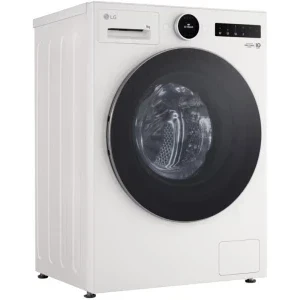 LG F2X70S9TWS, Slim, 9 kg, 1200 RPM, Clasa A, Inverter Direct Drive, AI DD, TurboWash360, Smart Pairing, ThinQ, Alb