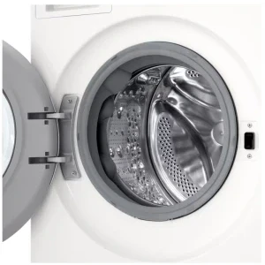 LG F2X70S9TWS, Slim, 9 kg, 1200 RPM, Clasa A, Inverter Direct Drive, AI DD, TurboWash360, Smart Pairing, ThinQ, Alb