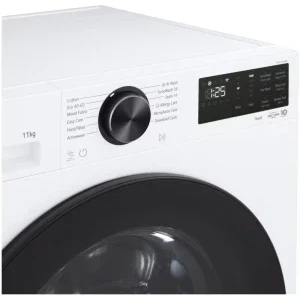 LG F4X5011TLB, 11 kg, 1400 RPM, Clasa A, Inverter Direct Drive, AI DD, TurboWash360, Smart Pairing, ThinQ, Alb