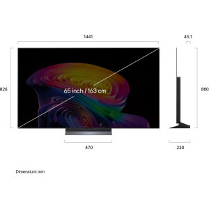 LG Smart TV OLED65C62LA Seria evo AI C6 163cm 4K UHD HDR