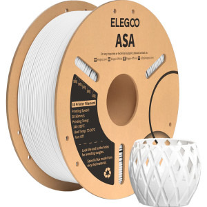 ELEGOO Filament ASA, White, 1 kg