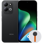 Smartphone Xiaomi Redmi 17, 128GB, 4GB RAM, Dual SIM, 4G, Tri-Camera, Black + Woven Strap Ring Stand