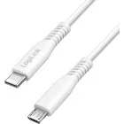 Cablu de date / adaptor Logilink CU0240 USB-C Male la micro USB Male, 0.3 m, White