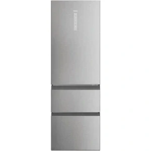 Haier HTW5618DNMG, 360 L, Clasa D, Total No Frost, Air Surround Fresher Tech, Humidity Zone, MyZone, hOn, Control electronic, 185 cm, Argintiu