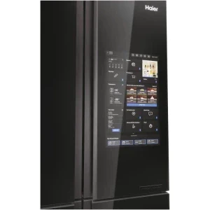 Haier HCW9919FSGB, 586 L, Clasa F, Total No Frost, Inverter, Switch Zone, Air Surround, Humidity Control System, My Smart Home, Control electronic, 190 cm, Negru