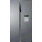 Frigider Side By Side Haier HSR3918EWPG, 528 L, Clasa E, Total No Frost, Multi Air Flow, Dozator de apa, Control electronic, 177 cm, Argintiu