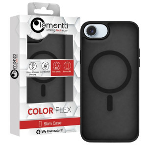 Lemontti Capac protectie spate EliteGuard Magsafe Black pentru iPhone 17e/iPhone 16e