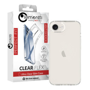 Lemontti Capac protectie spate Silicon Transparent pentru iPhone 17e/iPhone 16e