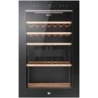 Frigider Haier Vitrina vinuri HWS49GA, 49 sticle, Clasa F, hOn, Control electronic, 82 cm, Negru