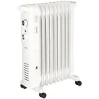 ECG Calorifer electric OR2090, 2000 W, 9 elementi, Cu ulei, 3 trepte, Termostat ajustabil, Alb