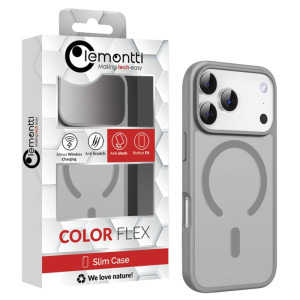 Lemontti Capac protectie spate EliteGuard Magsafe Grey pentru iPhone 17 Pro