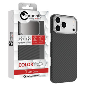 Lemontti Capac protectie spate Slim Aramid/Kevlar Magsafe 600D Black pentru iPhone 17 Pro