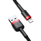 Cablu de date / adaptor Baseus Cafule, USB Male la Lightning Male, 3 m, Black