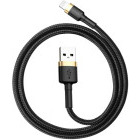 Cablu de date / adaptor Baseus Cafule, USB Male la Lightning Male, 1 m, Black
