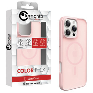 Lemontti Capac protectie spate EliteGuard Magsafe Pink pentru iPhone 16 Pro Max