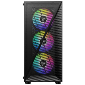 Gaming ZMEU HyperPro Esports Edition, AMD Ryzen 5 5500 3.6GHz, 16GB DDR4, 500GB SSD, RX 7600 8GB GDDR6, Iluminare RGB