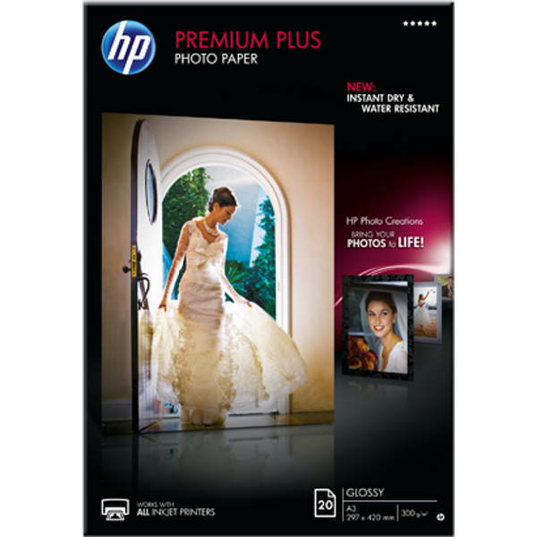 Hartie HP Premium Plus Glossy Photo A3 20 coli