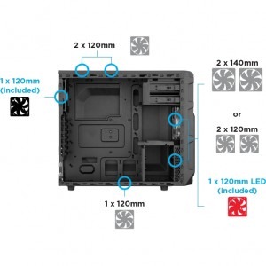 Corsair Carbide SPEC-03 Red LED