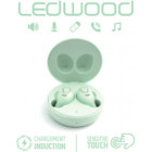 Casti LEDWOOD i9 TWS True Wireless In-Ear, Bluetooth 5.0, isolation and noise reduction, waterproof, green