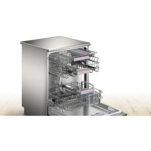 Bosch SMS4ENI06E, 13 seturi, 6 programe, Clasa B, EfficientDry, Vario, Extra Space, 60 cm, Inox