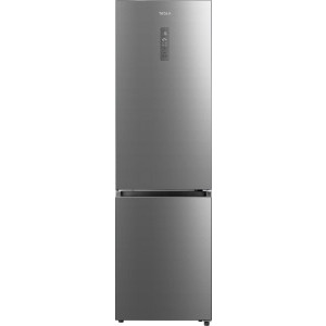Combina frigorifica Tesla RC3800FMX, 378 L, Clasa E, Total No Frost, Inverter, Metal Cooling, Display, 201 cm, Inox