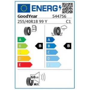 Goodyear EagleF1Asymm3 XLRunOnFlat255/40R18 99Y