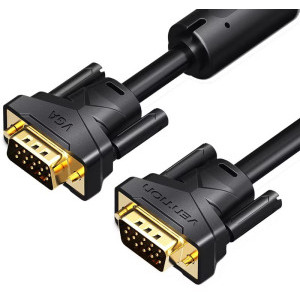 Cablu video Vention VGA Male - VGA Male, 2 m, negru