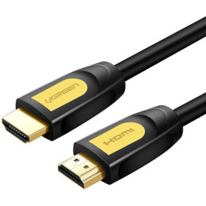 Cablu video Ugreen HDMI Male - HDMI Male, v2.0, 3 m, Negru/Galben