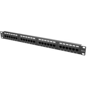 Accesoriu retea Lanberg Patch panel 19 inch 24 Port CAT5e UTP unshielded Black