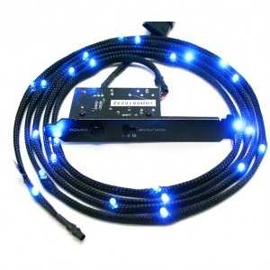 NZXT Sleeved LED Lighting Kit Blue 2m