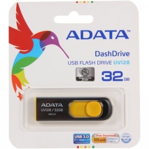ADATA DashDrive UV128 32GB USB 3.0 negru/galben