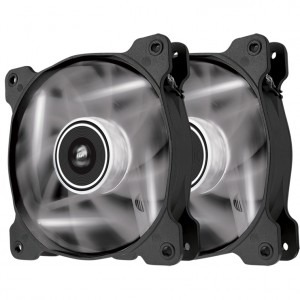 Corsair Air Series SP140 LED White High Static Pressure 140mm Fan Twin Pack