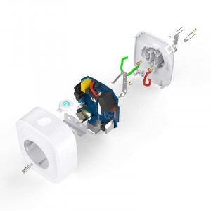 Gosund Priza inteligenta SP112, Wi-Fi, 3600W, 2 x USB, Control aplicatie, Programare, Monitorizare consum