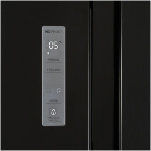 Heinner HSBS-520NFBKF+, 519 L, Full No Frost, Multi Air-Flow, Control touch, Clasa F, 179 cm, Negru