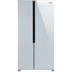 Frigider Side By Side Heinner HSBS-H442NFGWHE++, 442 L, Full No Frost, Display, Clasa E, 177 cm, Sticla alba