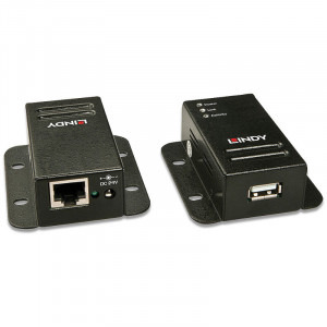 LINDY USB 2.0 tip A Male - RJ-45 Female - USB 2.0 tip A Female, Extender USB 2.0, 1 Port, pana la 50 m