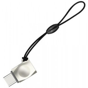 Hoco Adaptor UA8, USB-C Male la microUSB Female, Silver