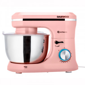 Daewoo Mixer cu bol DHM150P, 1600W, 4.5L, Roz