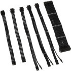 Kolink Core Adept Braided, Kit 6 cabluri pentru prelungirea alimentarilor CPU/VGA/MB de la sursa, Black