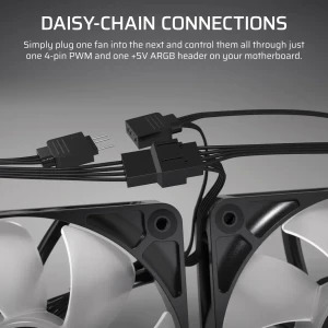 Corsair RS Series RS140 ARGB 140mm Two Pack White