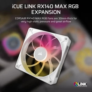 Corsair iCUE LINK RX140 Max RGB Expansion Kit 140mm White