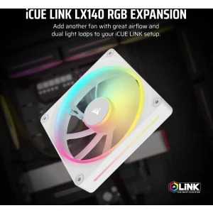 Corsair iCUE LX140 RGB Fan Starter Kit 140mm White